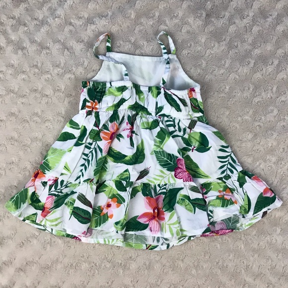 Old Navy Tropical Floral Dress Size 3-6 Months - Picture 4 of 5